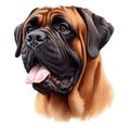111 Bullmastiff Poster Canvas Movie Film Print ...