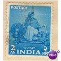 India 1955 - SG 358 - Charkha Operator 2a blue ...