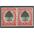 South Africa 1950 SG119 6d Green & Red-Orange M...