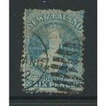 new zealand stamps sg136 pale blue 6d chalon used