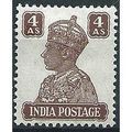 India 1941 SG273 4a Brown Mounted Mint .. ..