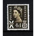 GREAT BRITAIN SCOTLAND 1968 SG S9 4d OLIVE SEPI...