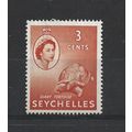 Seychelles.SG175 3c Giant Tortoise (Orange).Mou...