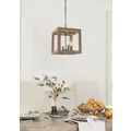 LNC Farmhouse Wood Chandelier Niki 4-Light Rust...