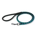 Round Braided Leather Leash W1/4" - L48", Black...