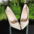 Lady Baer Women Pointed Toe High Heels Beige Gl...