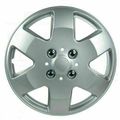 KT Four ABS Plastic Silver Colored Hubcaps - 14...