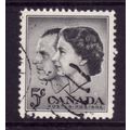 CANADA 1957 SG 500 5c ROYAL VISIT FINE USED#2