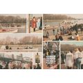Boat Race Day At Putney Oxford Cambridge Rare P...