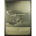 1954 Steuben Glass Swirl Bowl Advertisement