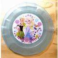 Disney Store Elsa Anna Blue Plate Meal Time Mag...