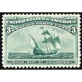 232, Mint XF LH 3¢ Columbian Stamp * Stuart Katz