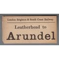 LONDON BRIGHTON & SOUTH COAST RAILWAY LUGGAGE L...