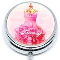 Pink Dress Pill Box 2 CM - Ladies Gift Storage