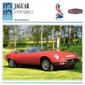 Collectors Club card. Classic Cars. Jaguar E-Ty...
