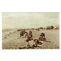 Hampshire postcard The Beach looking West Hayli...