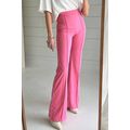 Sachet Pink High Waist Central Seam Flared Pants