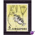 SINGAPORE 1962 6c ARCHER FISH SG 67 FINE USED
