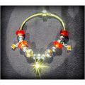 Fully Loaded Gold Plated Bracelet Disco Ball Ch...