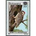 Botswana 1981 30t surcharge 10t Woodpecker Unmo...