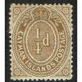 Cayman Islands 1908 ¼d Brown SG38 MM