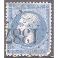 France 1853 - SG 51 - 20c blue Napoleon 111 - u...