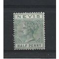 Nevis.SG25 1/2d Dull Green.Mounted Mint.May24b