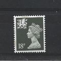 Wales.W47 18p Deep Olive-Grey.Unmounted Mint.Aug25