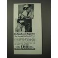 1943 Zeiss 2 1/4x Headband Magnifier Ad - Hands...