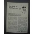 1966 AT&T Bell System Ad - Dog Helps Fix 10,000...