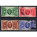 GB 1935 KGV Silver Jubilee set of 4 stamps SG 4...