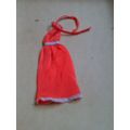 Barbie Doll coral dress vintage 90s