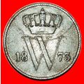 UNCOMMON (1860-1877): NETHERLANDS ★ 1 CENT 1873...