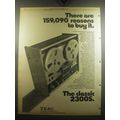 1974 TEAC 2300S Tape Recorder Advertisement - 159,090 Reasons to buy it