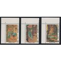 Taiwan Lohan Buddhist Saint Paintings 3v Corner...