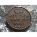 1839 Victoria Quarter Farthing- issued for Ceyl...