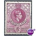 Swaziland 1944 SG34b 6d Reddish-Purple P13.5x14...