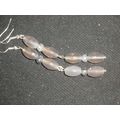 Smokey quartz & silvered clear crystal glass lo...