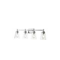 H B Wakefield 31 in. 4-Light Chrome Modern Vani...