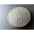 1988 PORTUGAL TWENTY ESCUDOS FREE POST. AAP