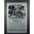 1961 TCA Air Lines Ad - See More of Canada