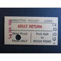 Middleton Railway Leeds Park Halt-Moor Road Ticket