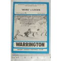 1975 programme Warrington v. Leeds