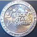 Lucky Star. $1 Casino Token. Black Hawk, CO. J75.
