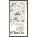CUT GOLDEN BAR pipe tobacco by W.D. & H.O. Will...
