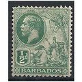 Barbados 1912 SG171 1/2d Green Mounted Mint . ..