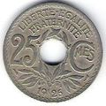 FRANCE 25 CTS 1926