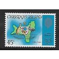 CHRISTMAS IS 1977 SILVER JUBILEE 45c COAT OF AR...