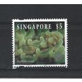 Singapore.SG752 $5 Bubble coral.Fine Used.Jul25a
