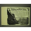 1908 Hollins Institute Ad